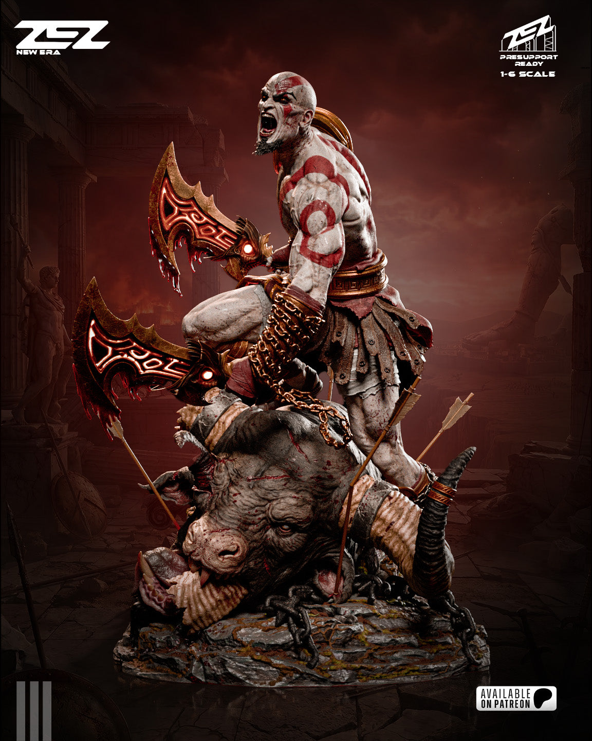 Kratos (ZEZ) - 3D Printed Fan Art Model Kit