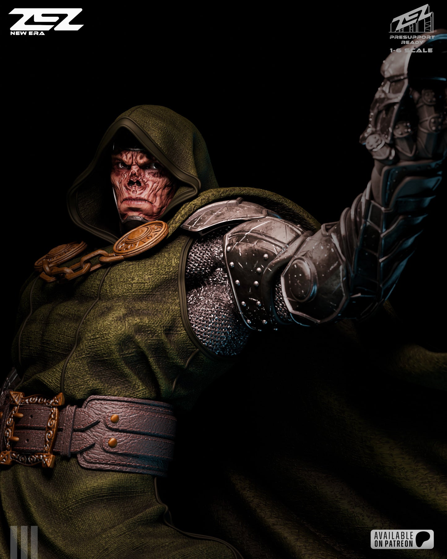 Dr Doom (ZEZ) - 3D Printed Fan Art Model Kit