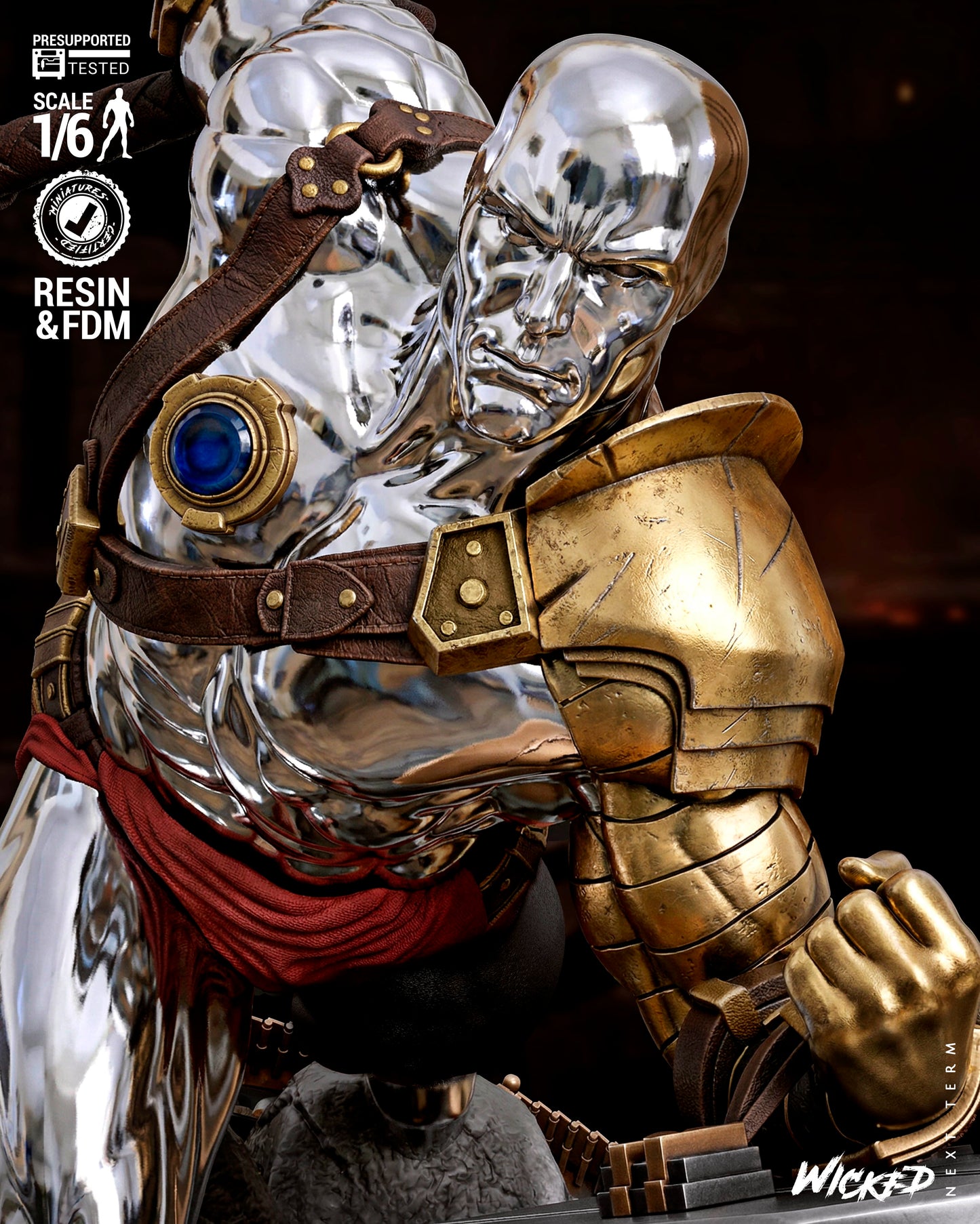 Silver Surfer (Fan Art) Sculpt - 1:6 and 1:12 scale 3d Printed Model Kit