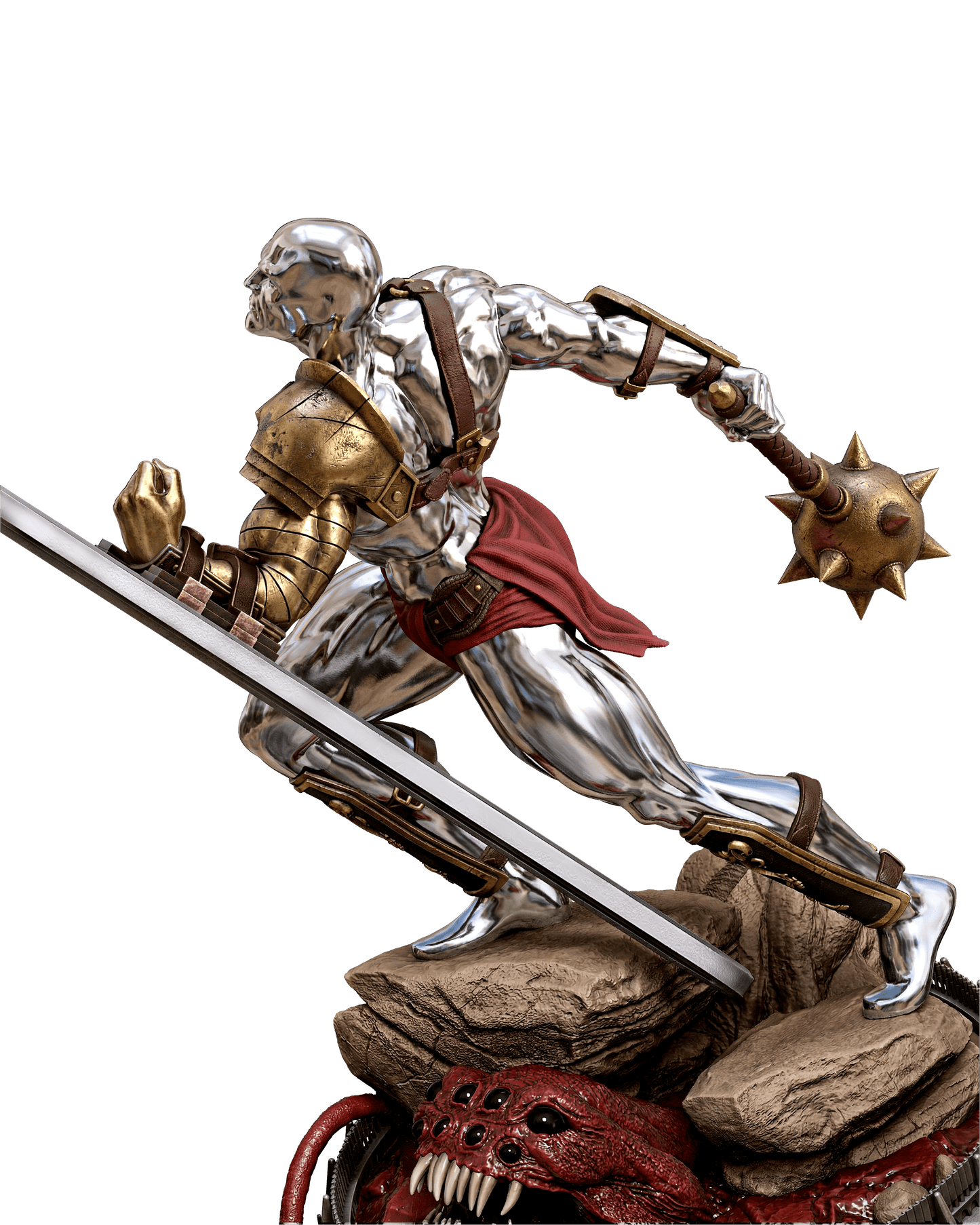 Silver Surfer (Fan Art) Sculpt - 1:6 and 1:12 scale 3d Printed Model Kit