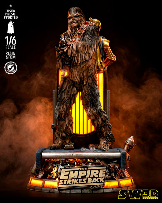 Chewbacca Sculpt (Star Wars) - 3D printed model kit (Fan Art)