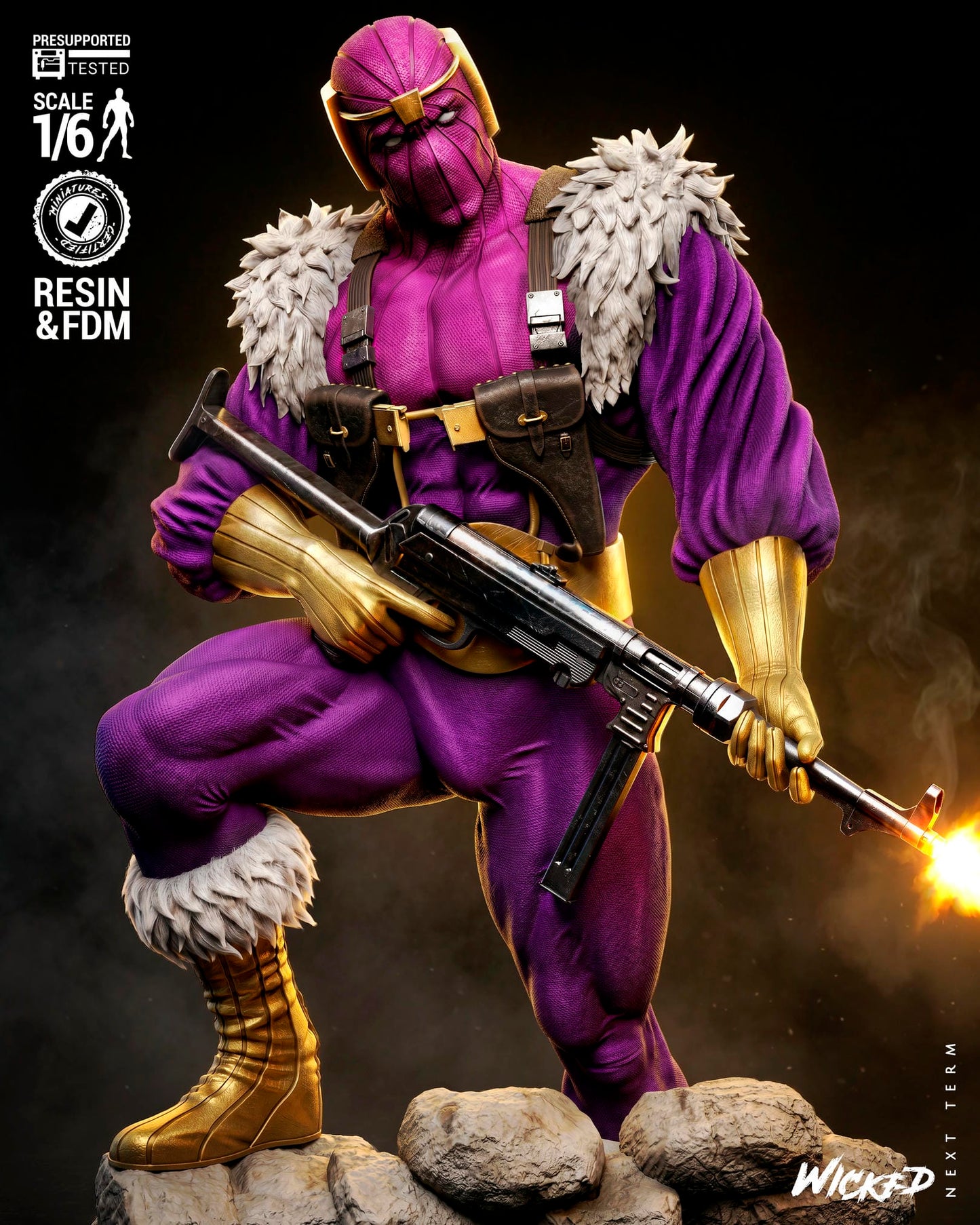 Baron Zemo  Sculpt -3d Printed Model Kit - Fan Art