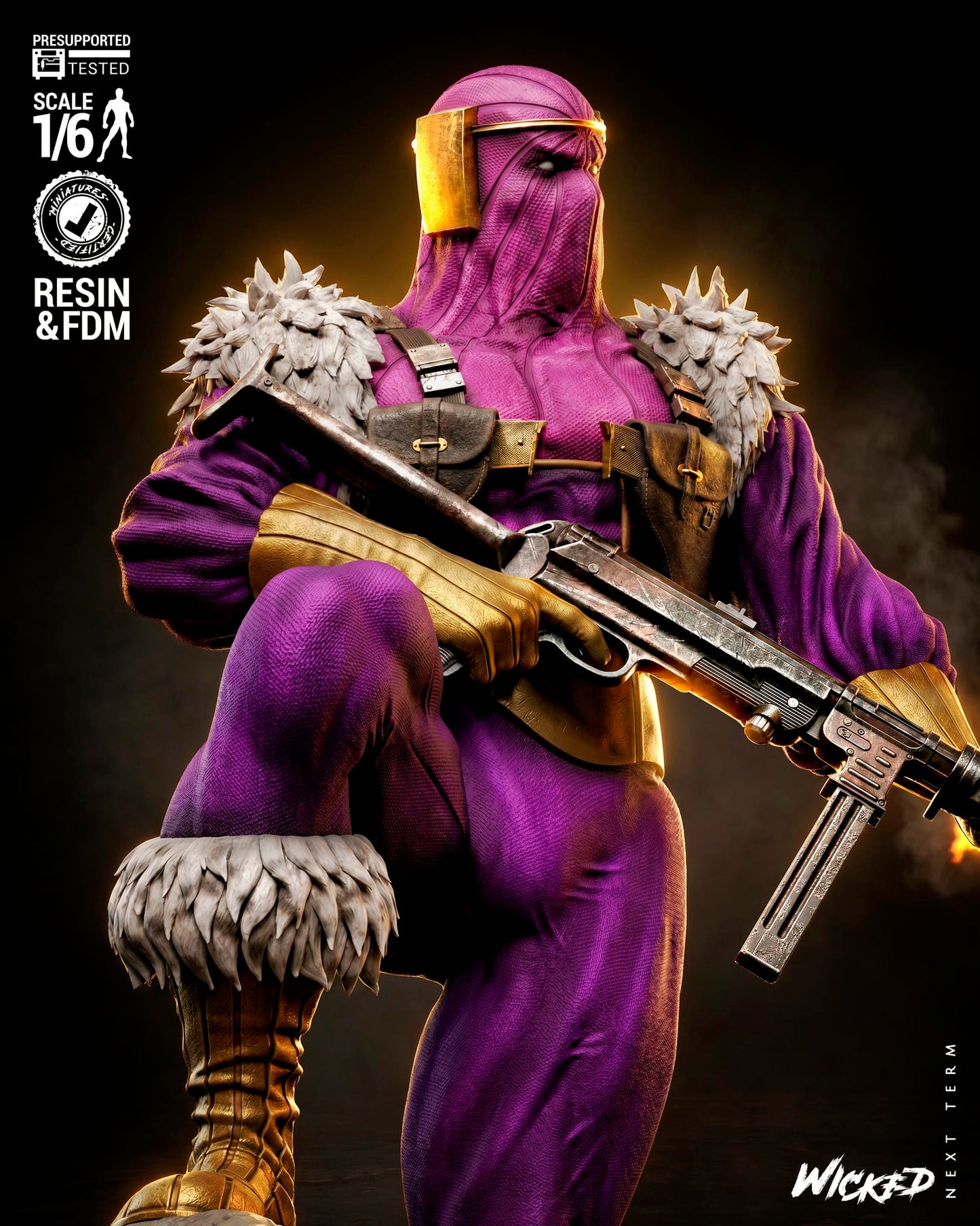 Baron Zemo  Sculpt -3d Printed Model Kit - Fan Art