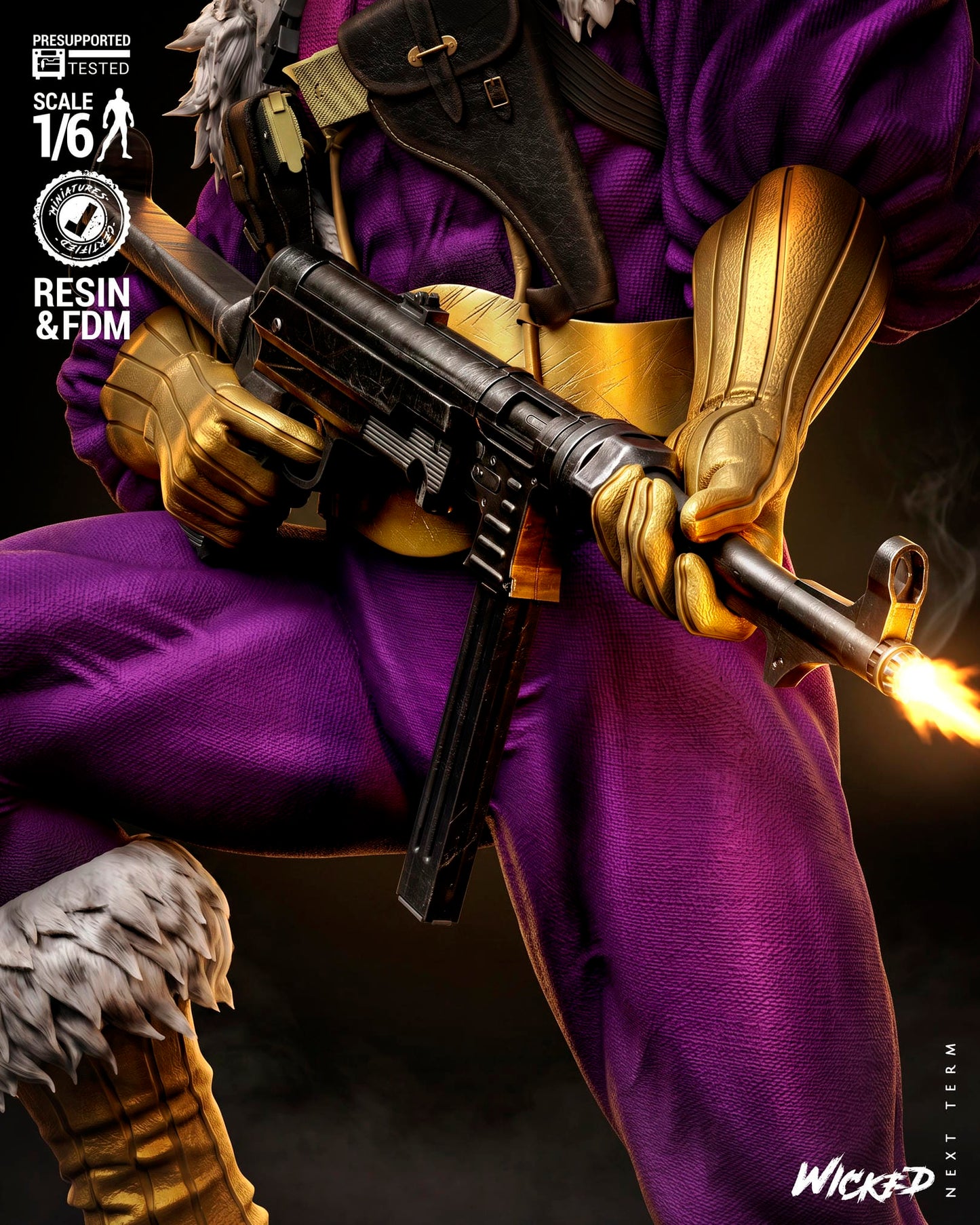 Baron Zemo  Sculpt -3d Printed Model Kit - Fan Art