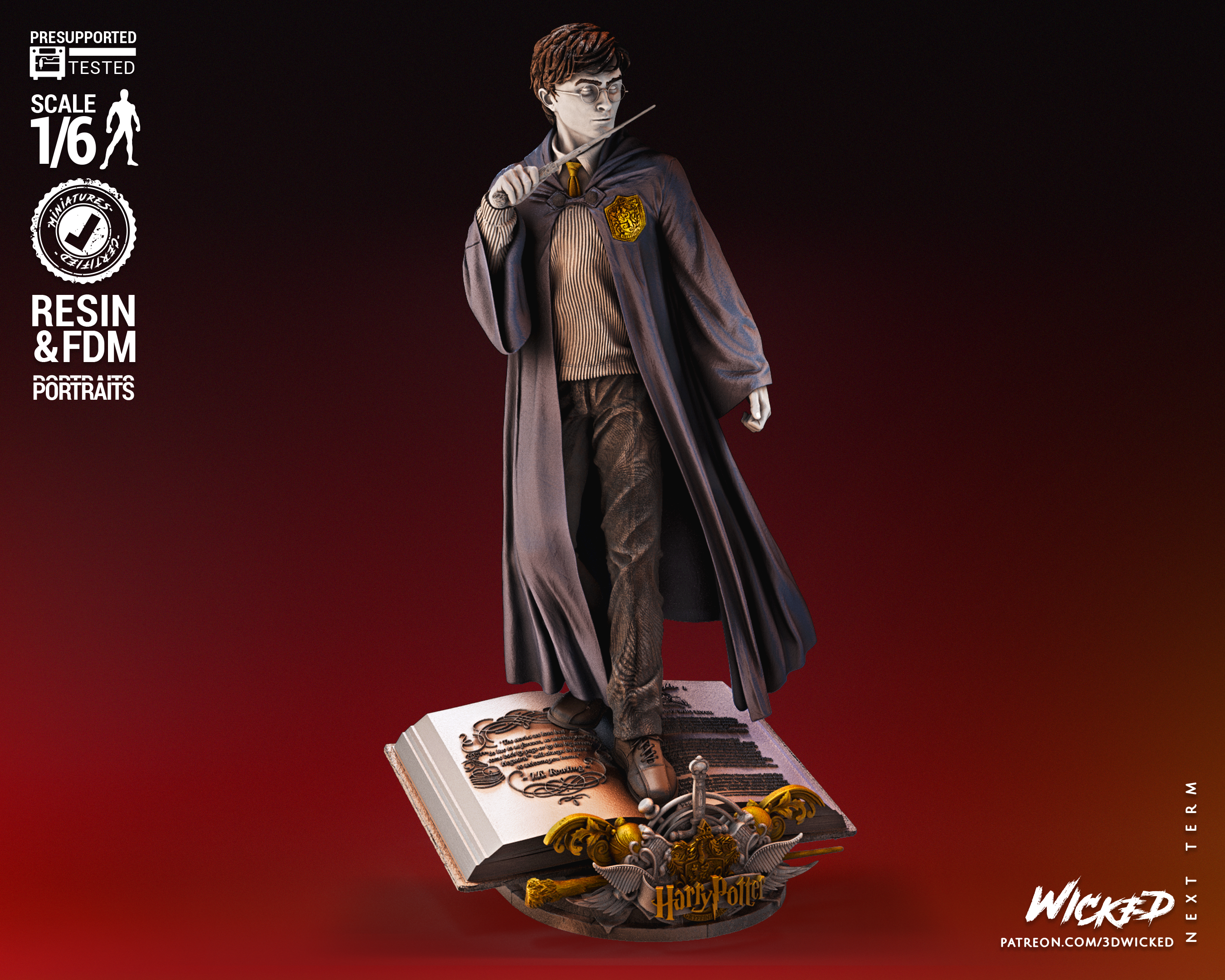 Harry Potter Sculpture - 1/6 scale 330mm Fan Art