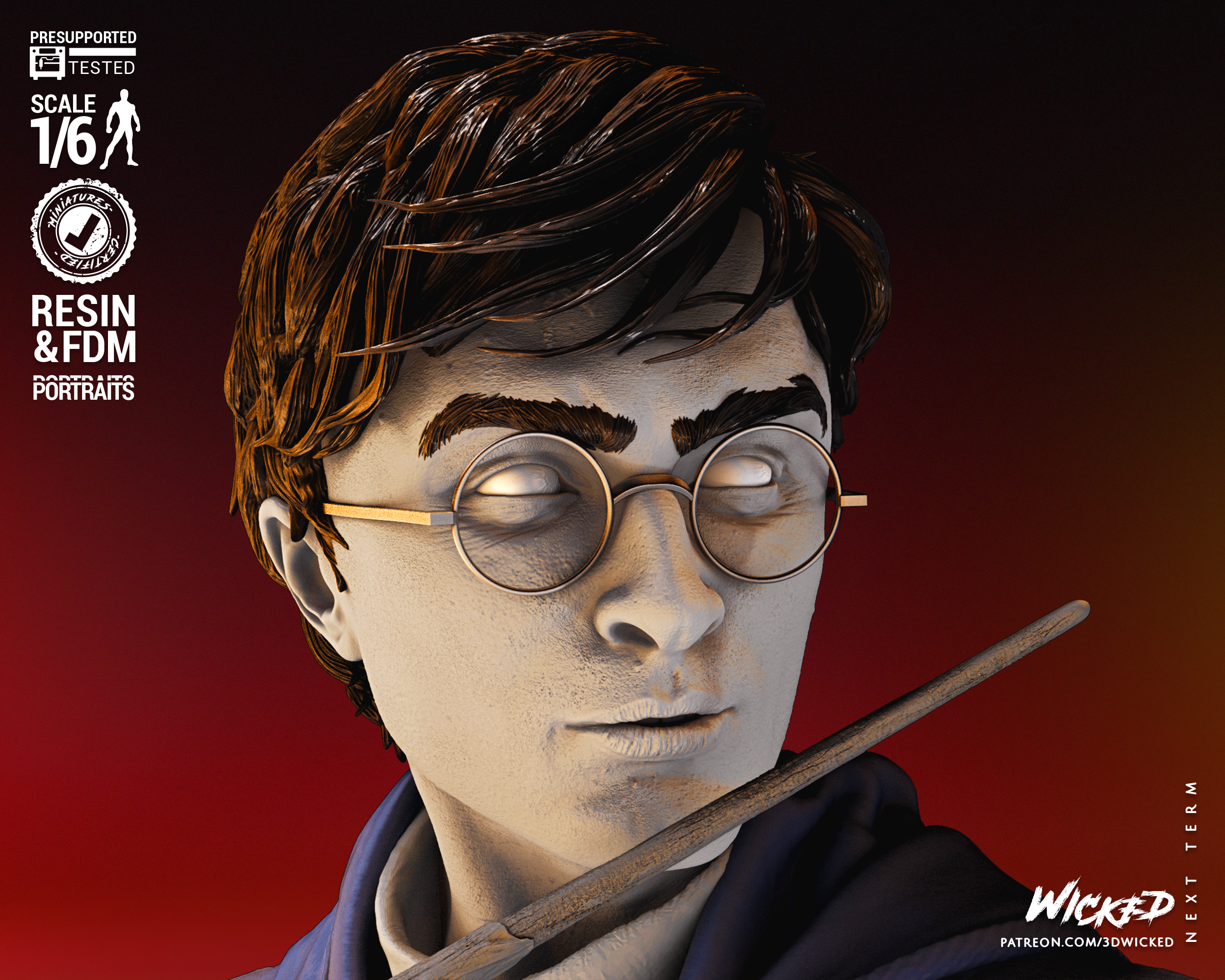 Harry Potter Sculpture - 1/6 scale 330mm Fan Art