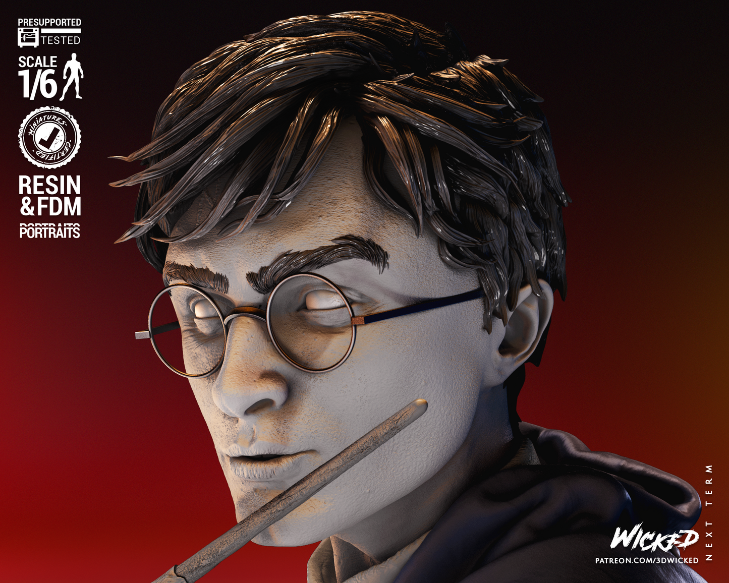 Harry Potter Sculpture - 1/6 scale 330mm Fan Art