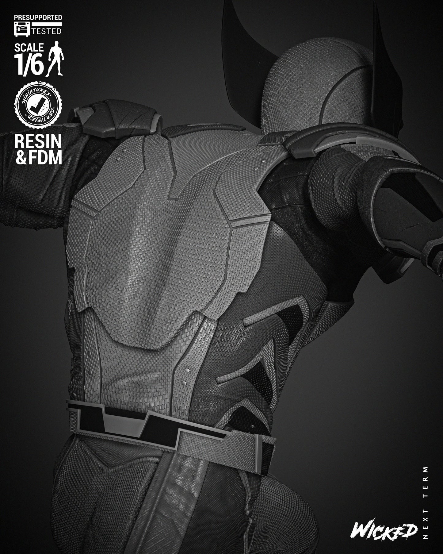 Wolverine (Statue) - Fan Art - 3D Print Kit (Wick3d)