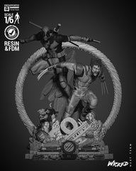 Deadpool & Wolverine (Diorama) Fan Art - Wick3d