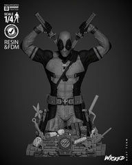 Deadpool (Bust) - Fan Art - 3D Print Kit (Wick3d)