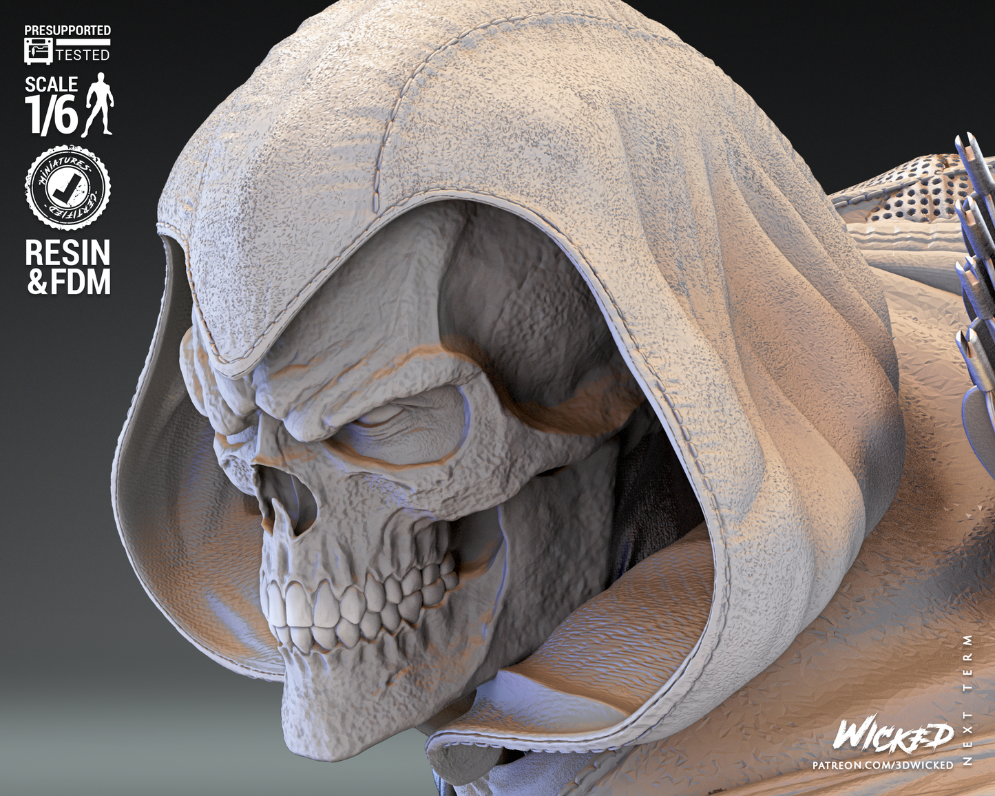 Taskmaster (Marvel) Sculpture (3D Printed) - Scales 6 & 12 - Fan Art
