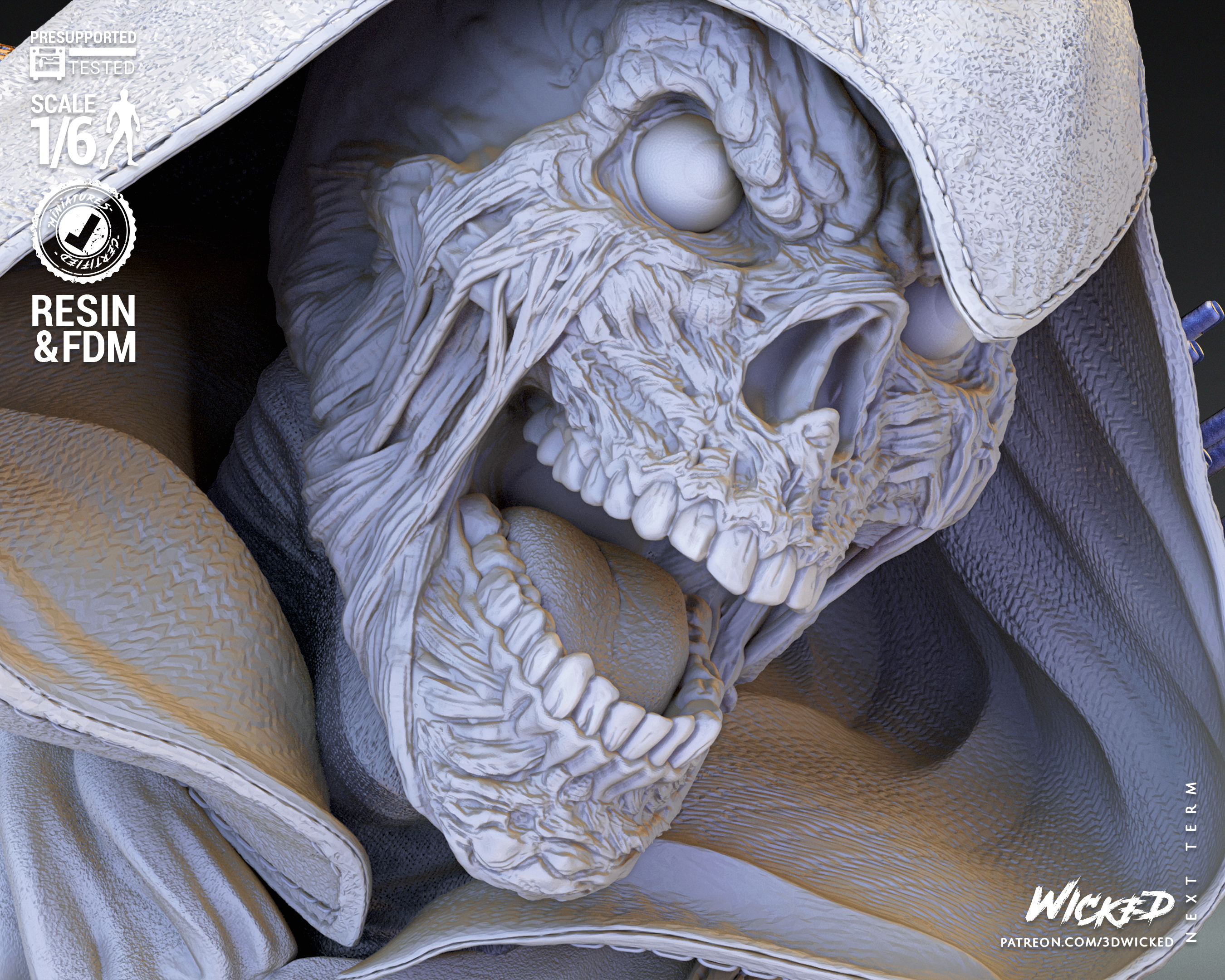 Taskmaster (Marvel) Sculpture (3D Printed) - Scales 6/8/10/12 (500mm - 250mm) Fan Art