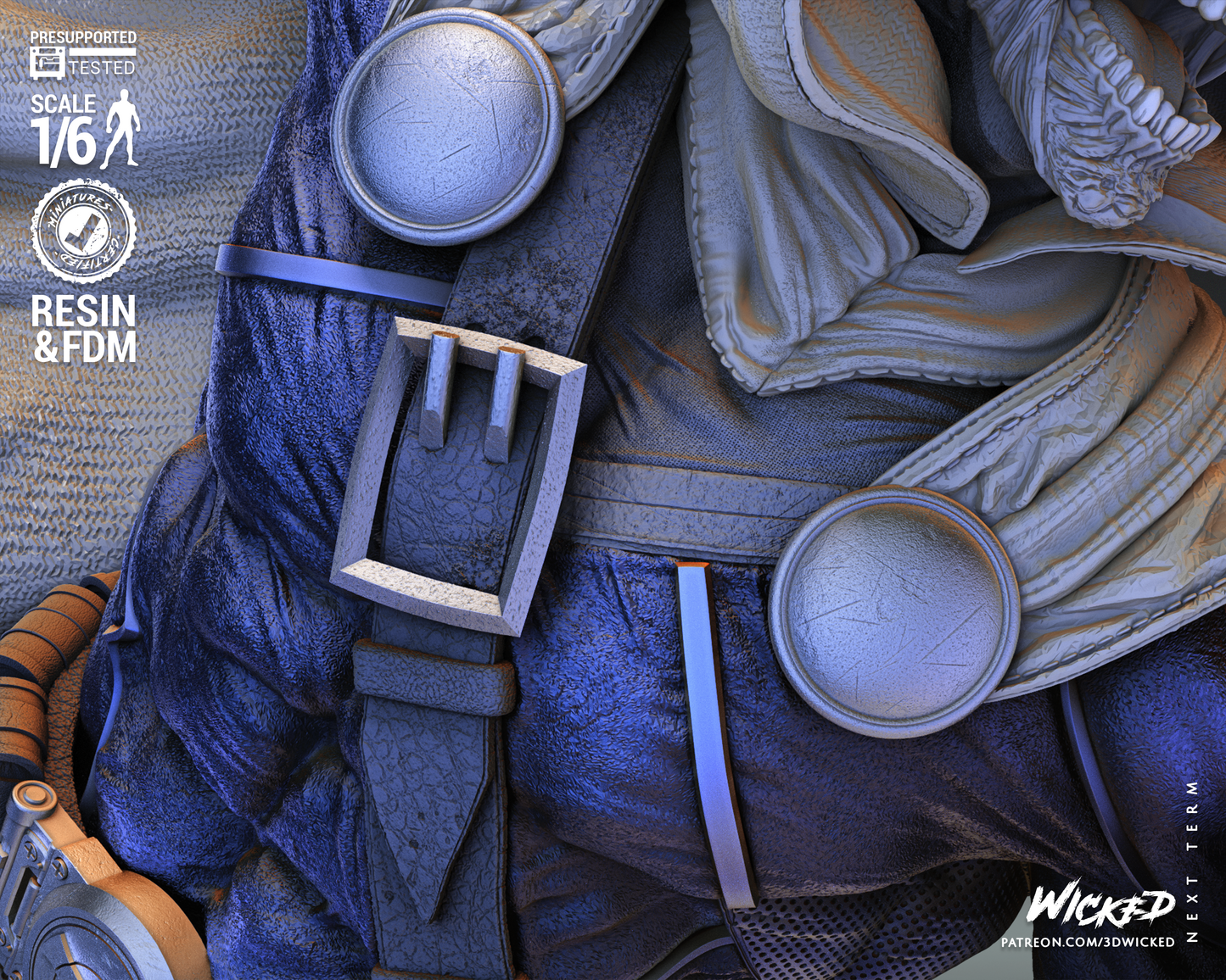 Taskmaster (Marvel) Sculpture (3D Printed) - Scales 6 & 12 - Fan Art