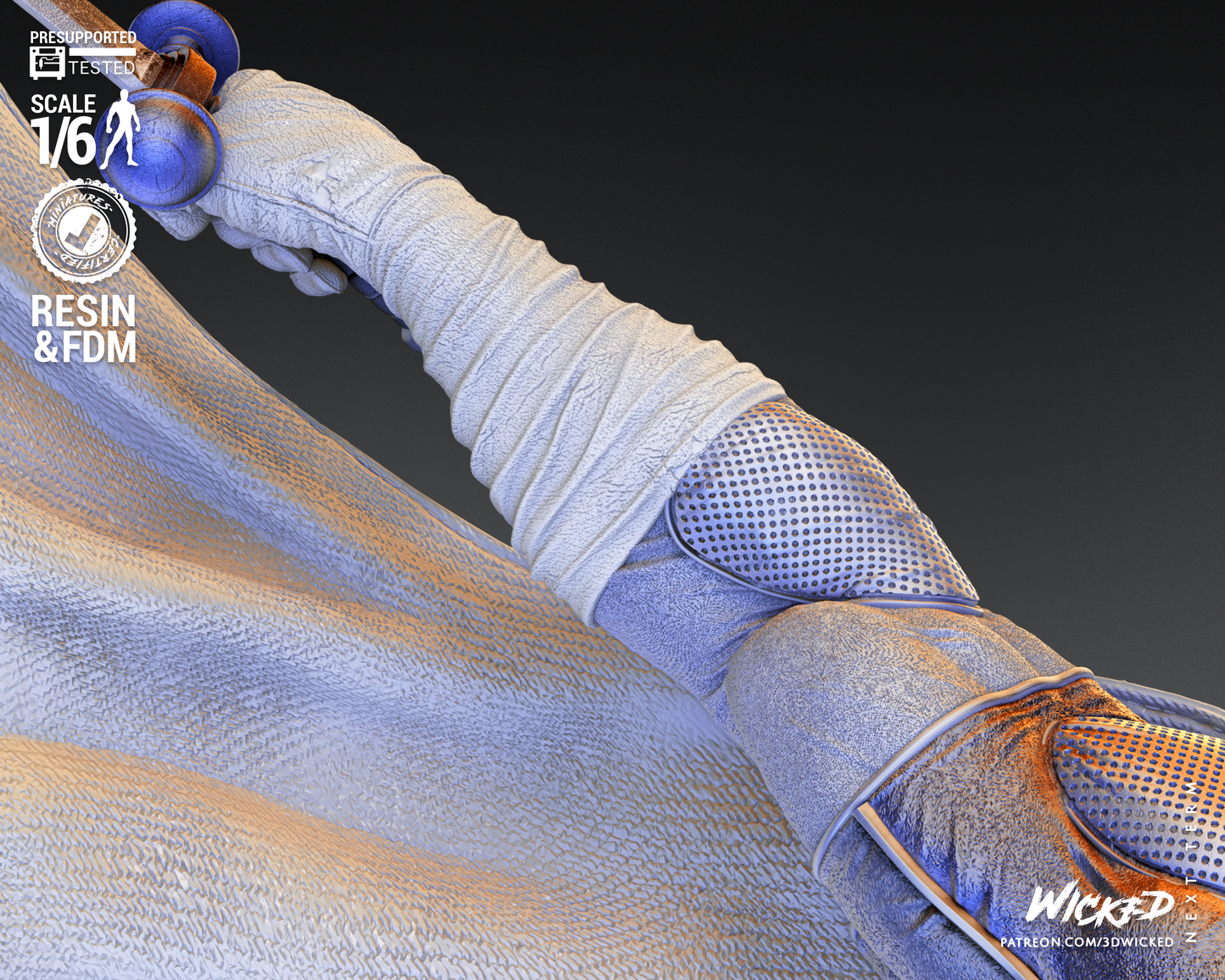 Taskmaster (Marvel) Sculpture (3D Printed) - Scales 6 & 12 - Fan Art