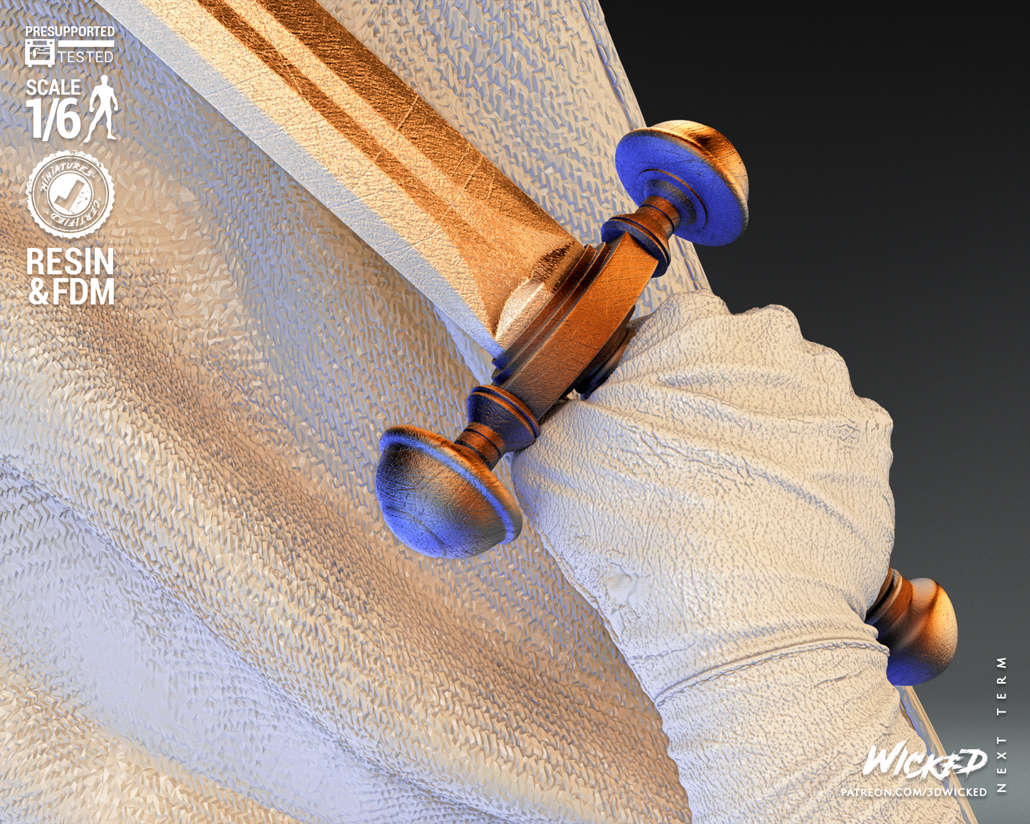 Taskmaster (Marvel) Sculpture (3D Printed) - Scales 6 & 12 - Fan Art