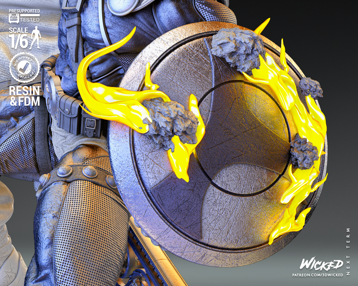 Taskmaster (Marvel) Sculpture (3D Printed) - Scales 6 & 12 - Fan Art