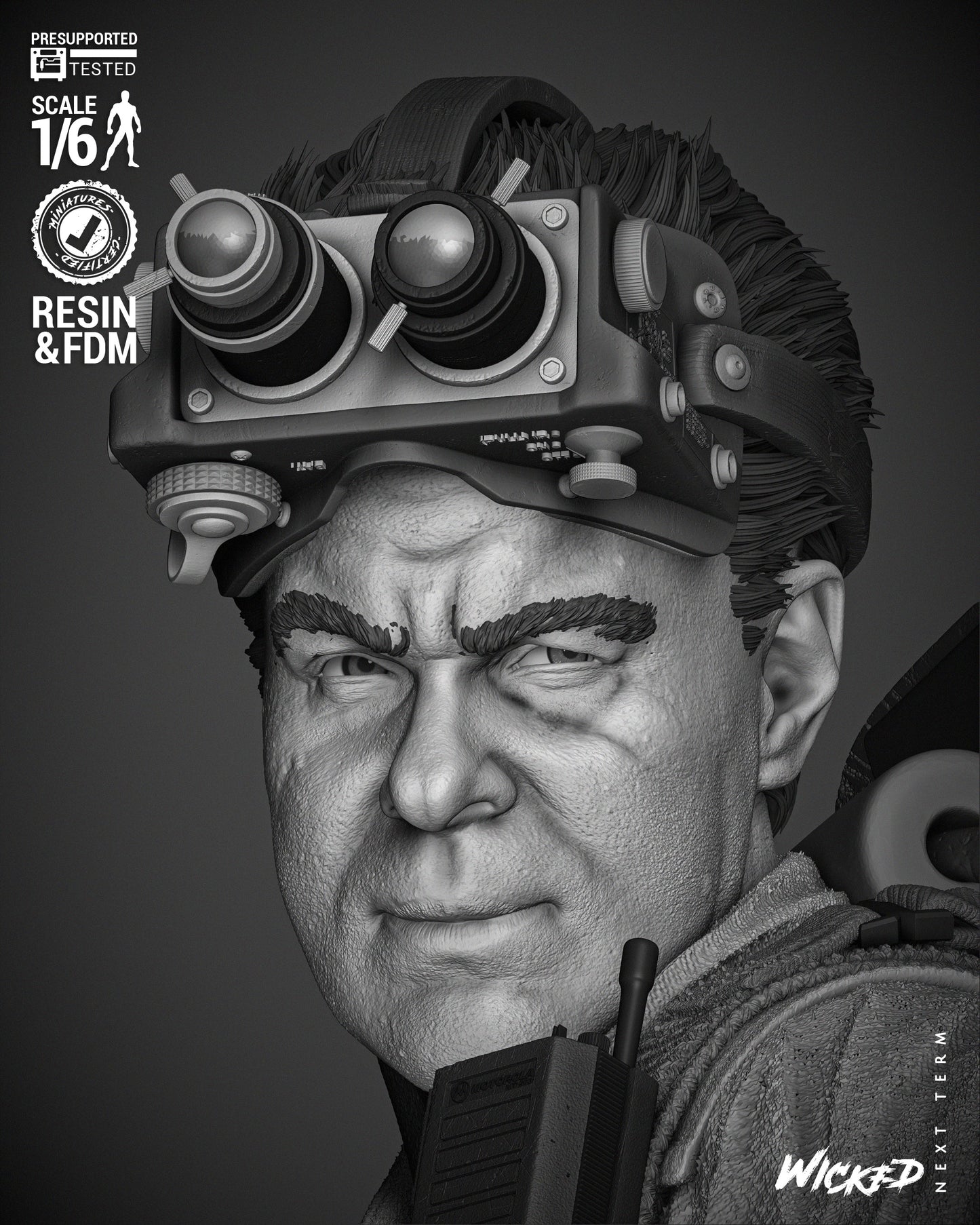 Ray (Ghostbusters) - 3d Printed 6 and 12 Scale - Fan Art (Wick3d)