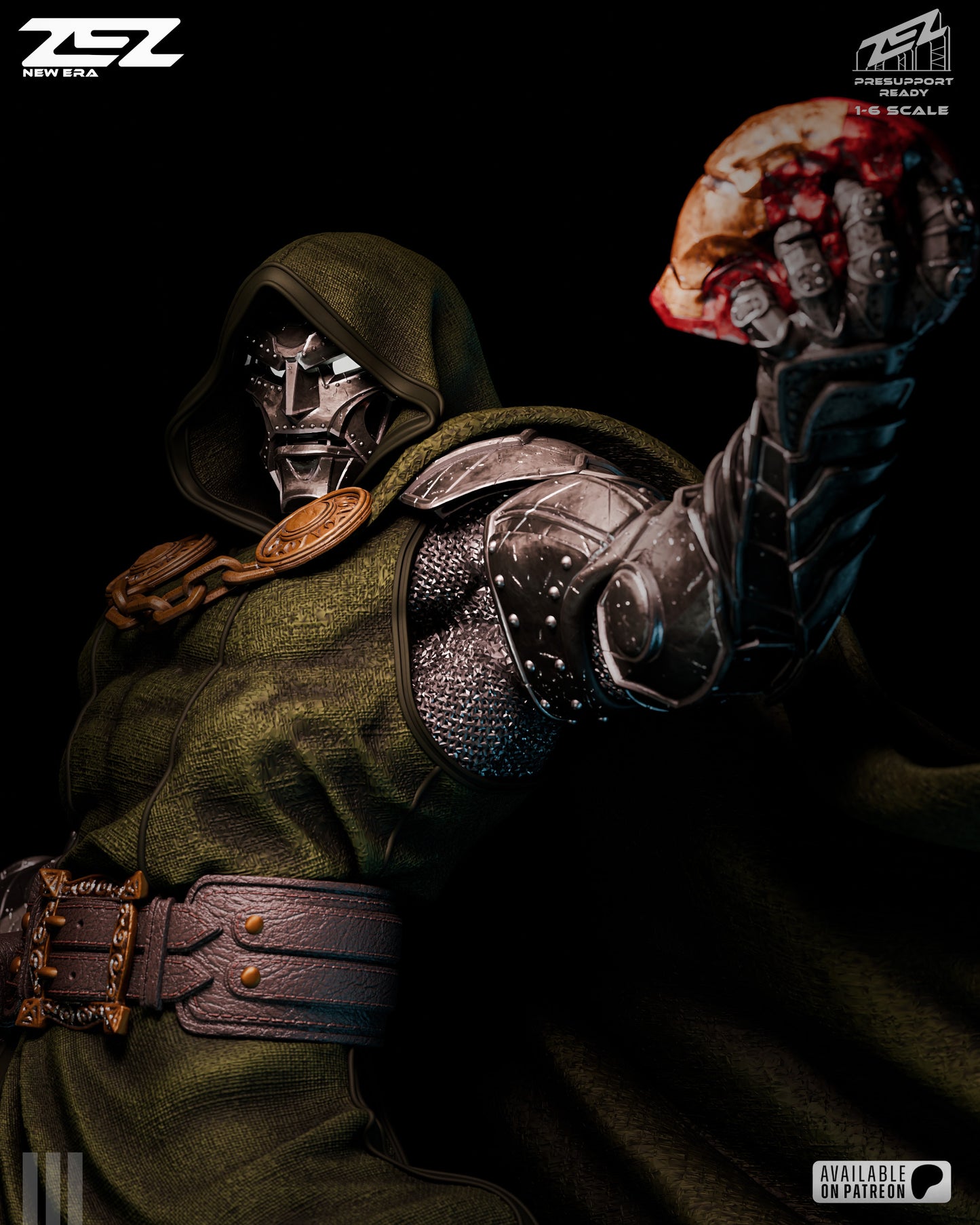 Dr Doom (ZEZ) - 3D Printed Fan Art Model Kit