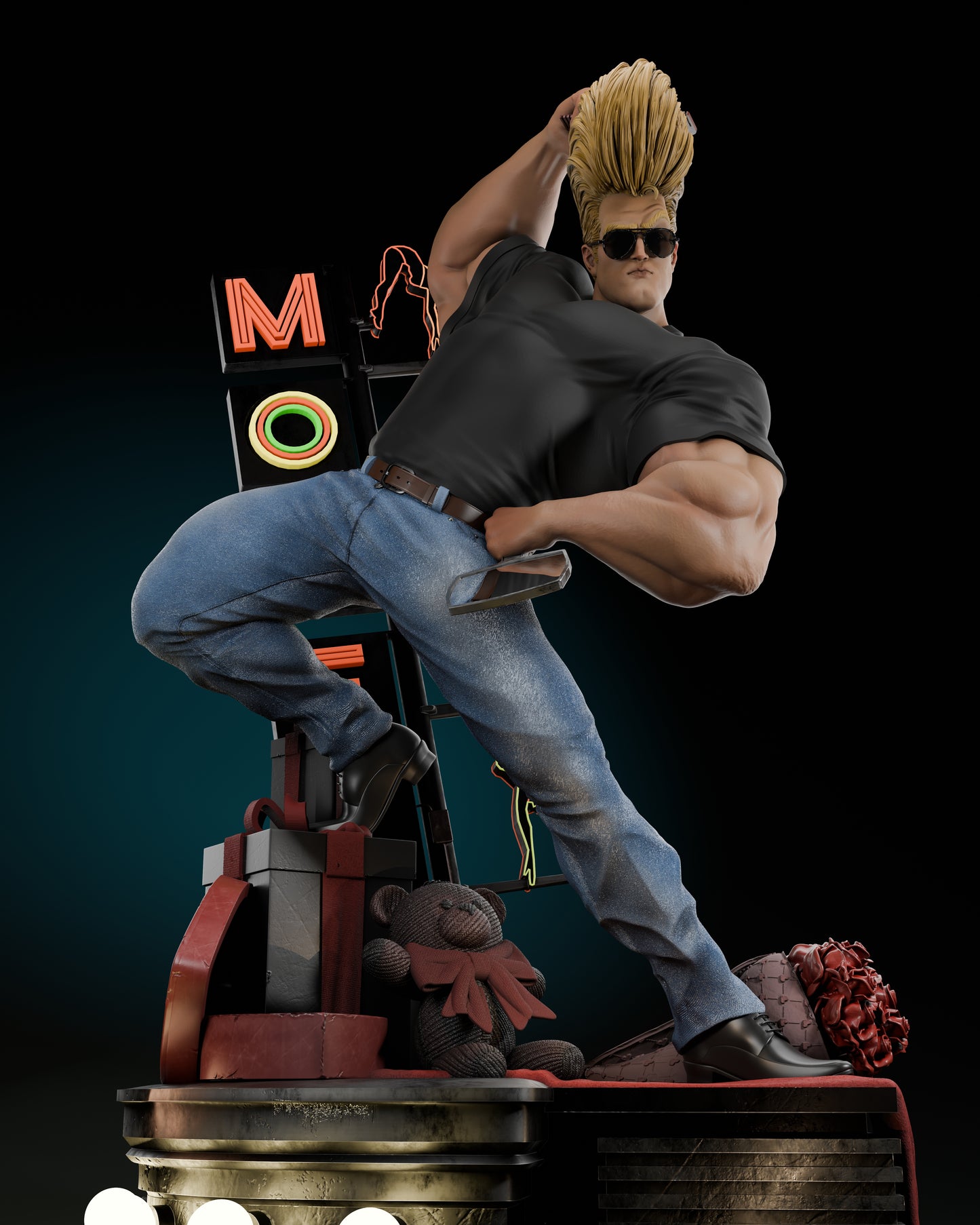 Johnny Bravo - Fan Art 1:6 - 3D Print Kit