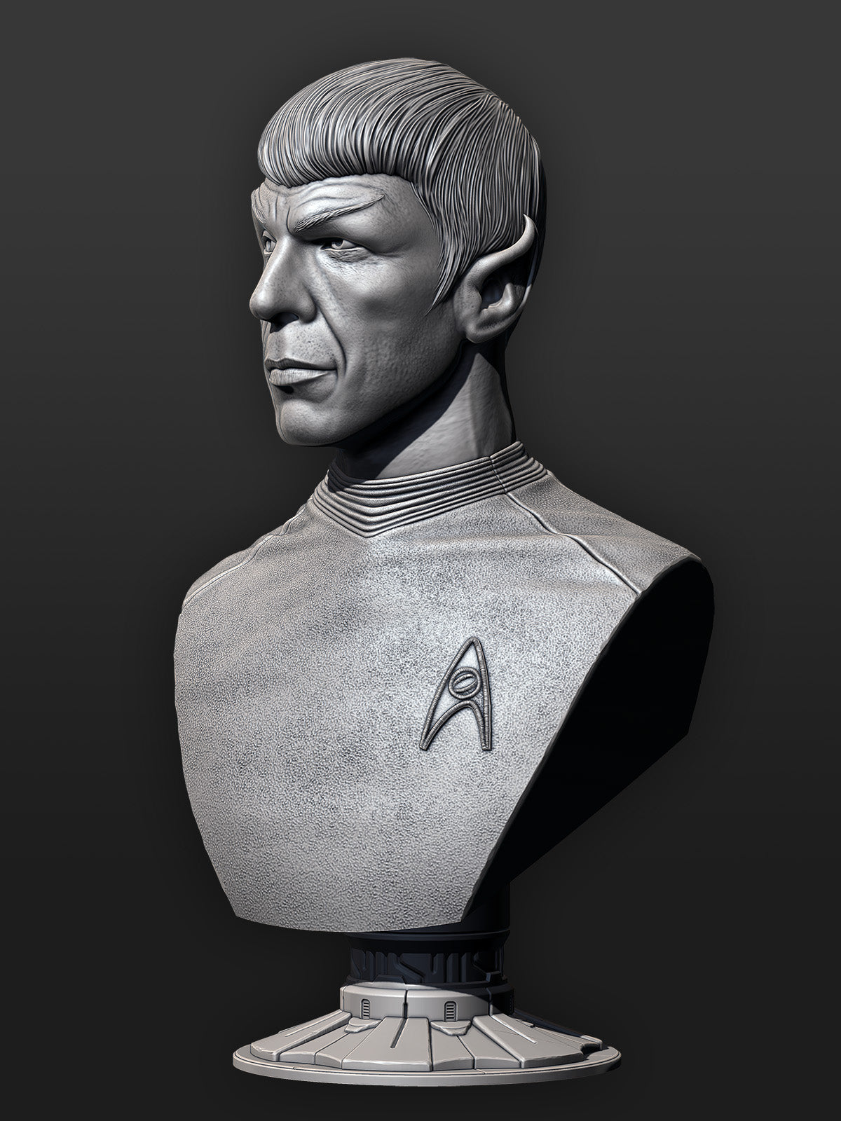 Spock (Star Trek) Bust - 133mm to 266mm 3D Print (Fan Art)