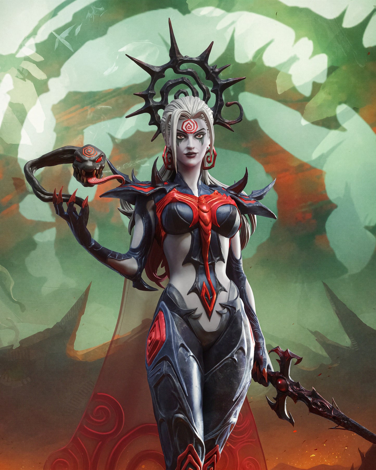 Hela - 3D Printed Model Kit Statue / Bust - 6 and  9 Scale