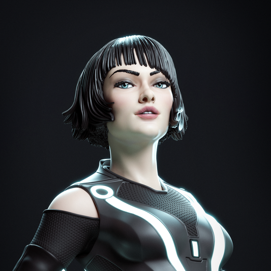 Quorra (Tron: Legacy) - Fan Art - 3D Print Model Kit - 1:6 Scale