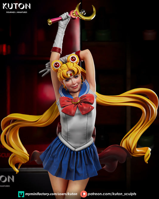Sailor Moon (Usagi Tsukino) - 3D Printed Model Kit - Fan Art