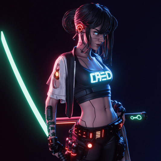 Cyber Samurai - 3D Printed Model Kit - 1:6 scale