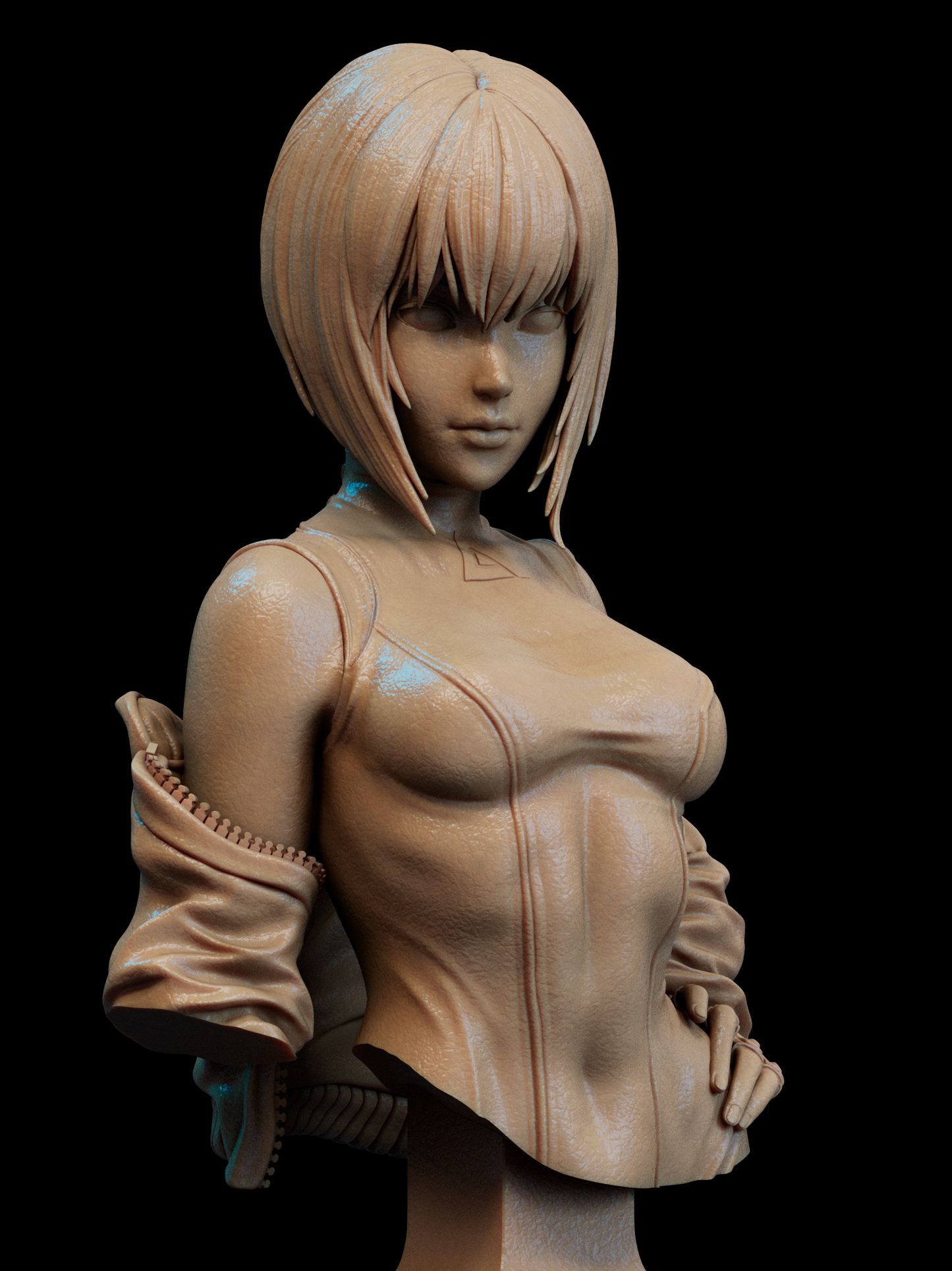Motoko Kusangi - 3D Printed Statue and Bust