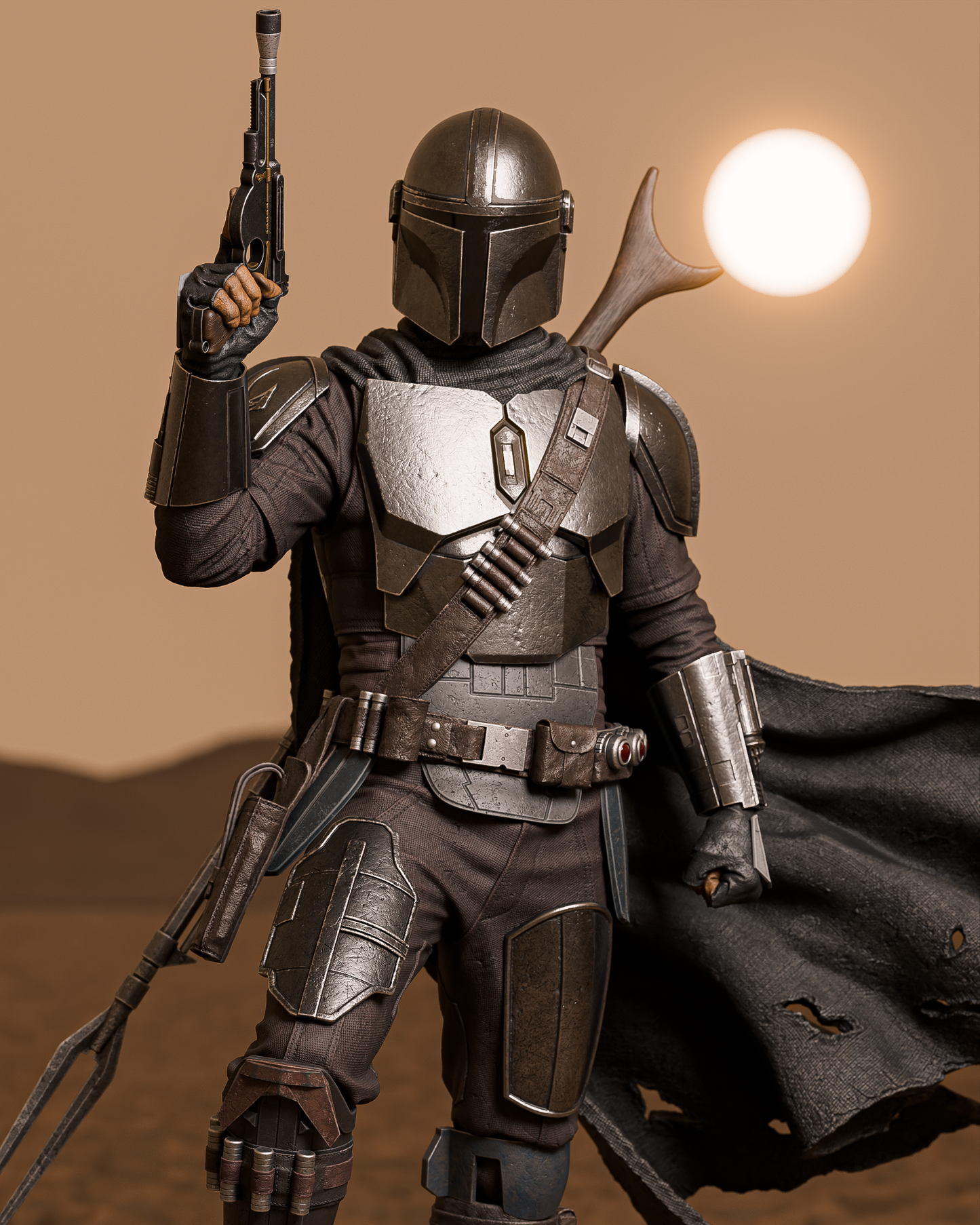 The Mandalorian - Star Wars - 3D Printed Model Kit - 6 & 9 Scale