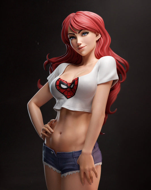 Mary Jane - Spiderman (Fan Art) - 3D printed model kit