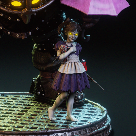 Big Daddy and Little Sister (BioShock) - 3D Printed Model Kit - 1:6 scale