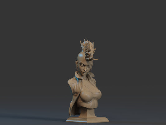 Storm (X-Men) Bust  3D Printed Bust 12th, 9th and 6 Scale.