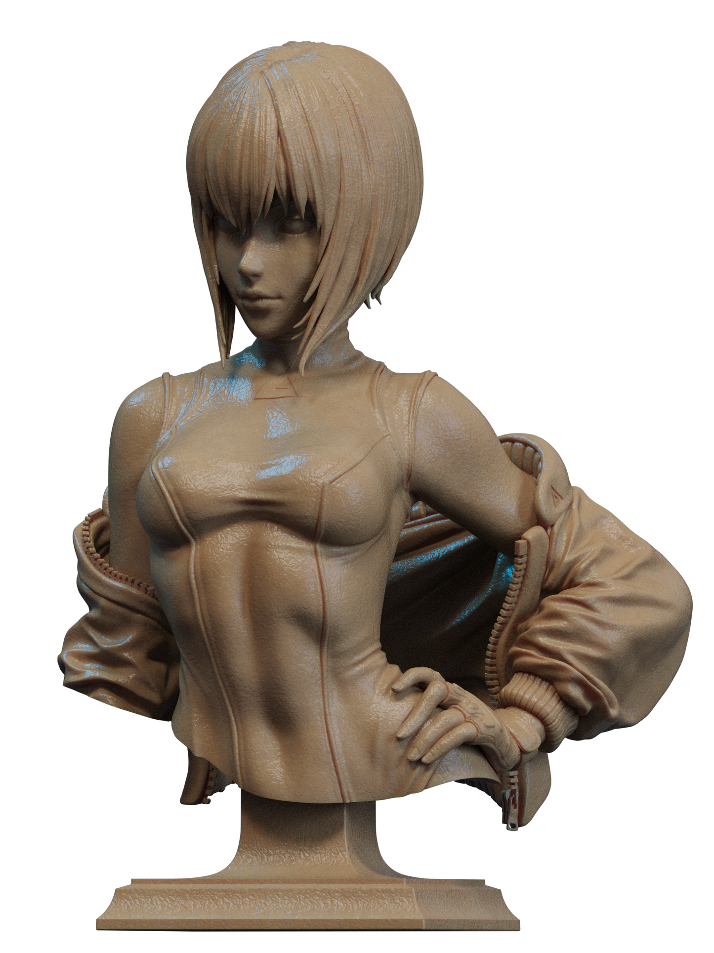 Motoko Kusangi - 3D Printed Statue and Bust