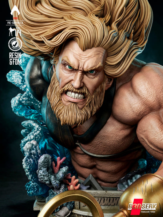 Aquaman - Portrait Bust - 4 or 8 scale - 3D Model Kit - Fan Art