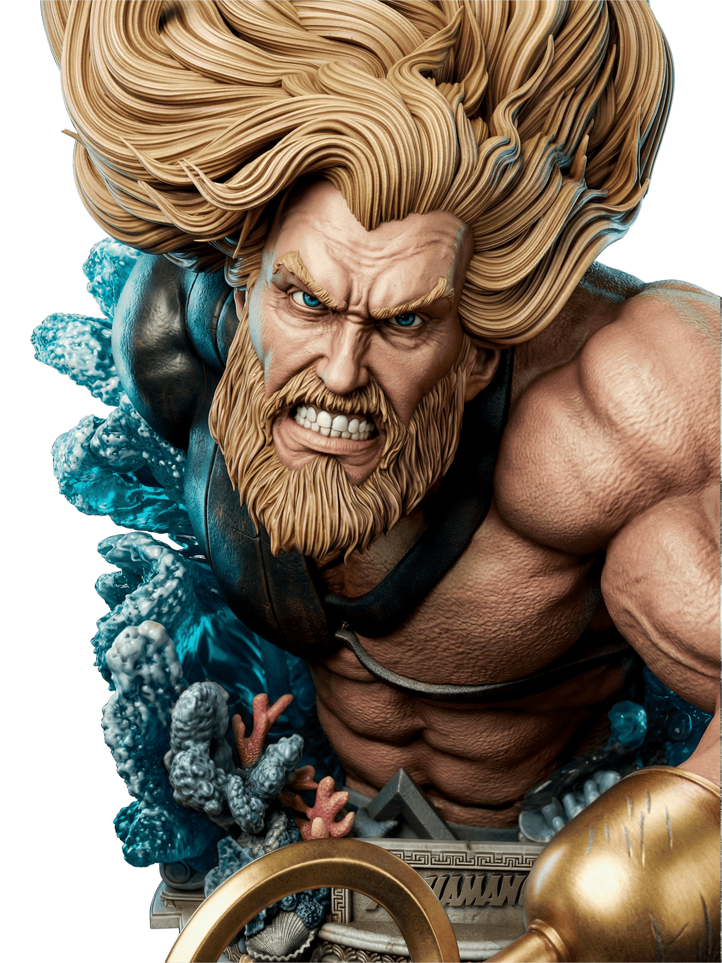 Aquaman - Portrait Bust - 4 or 8 scale - 3D Model Kit - Fan Art