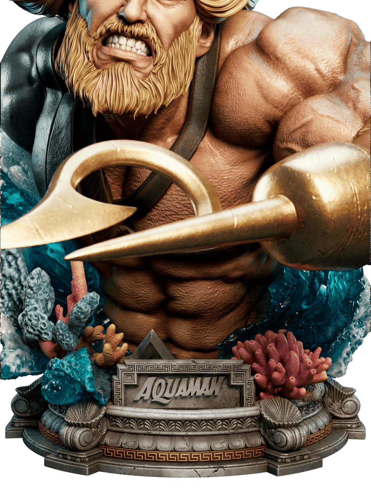 Aquaman - Portrait Bust - 4 or 8 scale - 3D Model Kit - Fan Art