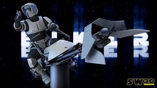 Storm Trooper Explorer Sculpture (Fan Art) - 1:6 Scale  (285mm) - 3D Printed