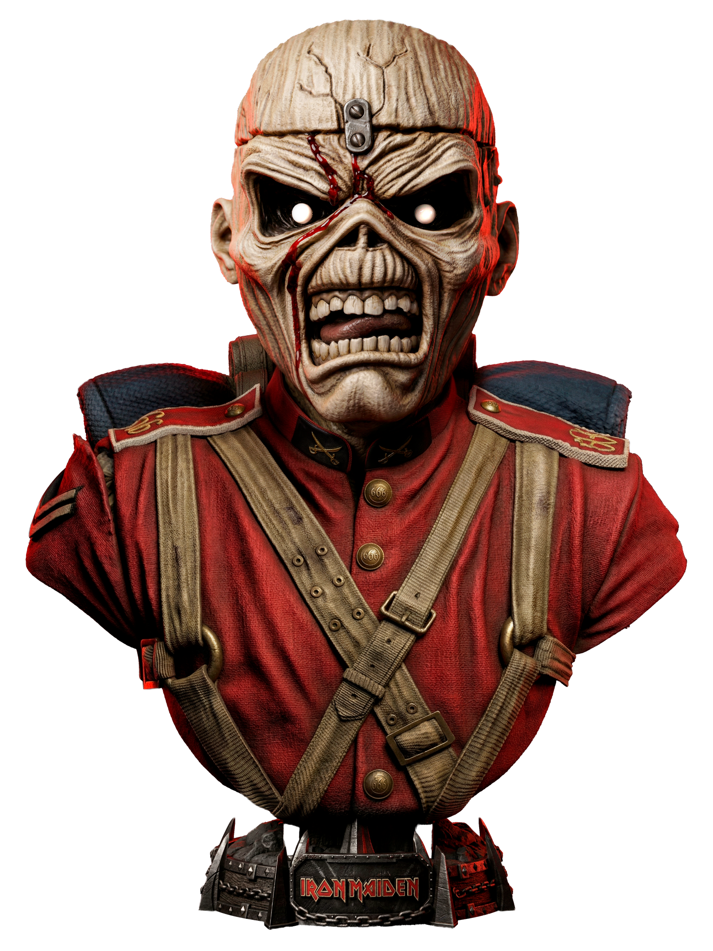 Iron Maiden Bust - 4 and 8 Scale 3D Printed Model Kit