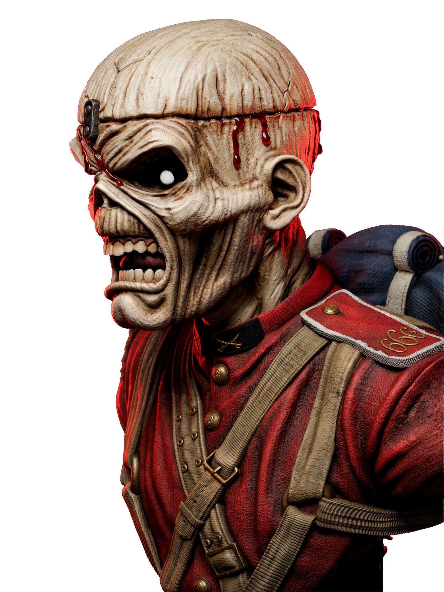 Iron Maiden Bust - 4 and 8 Scale 3D Printed Model Kit