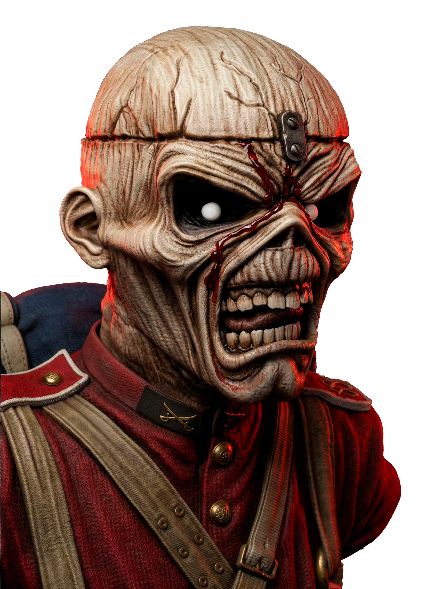 Iron Maiden Bust - 4 and 8 Scale 3D Printed Model Kit