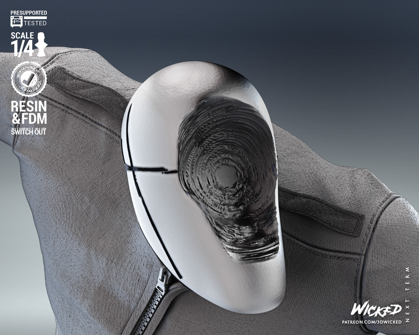 The Spot (Fan Art) Bust - 4 or 8 scale (300mm or 150mm) - 3D Print
