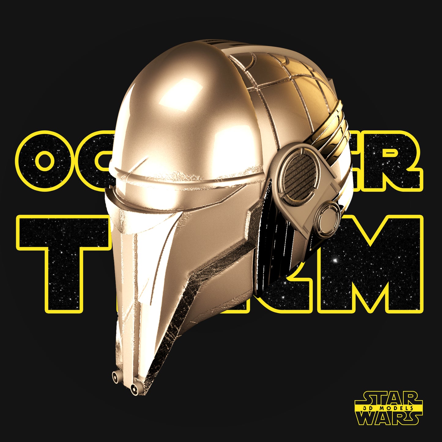 Darth Revan Helmet (Fan Art) - 1:1 or 1:2 Scale (300mm or 150mm) - 3D Printed