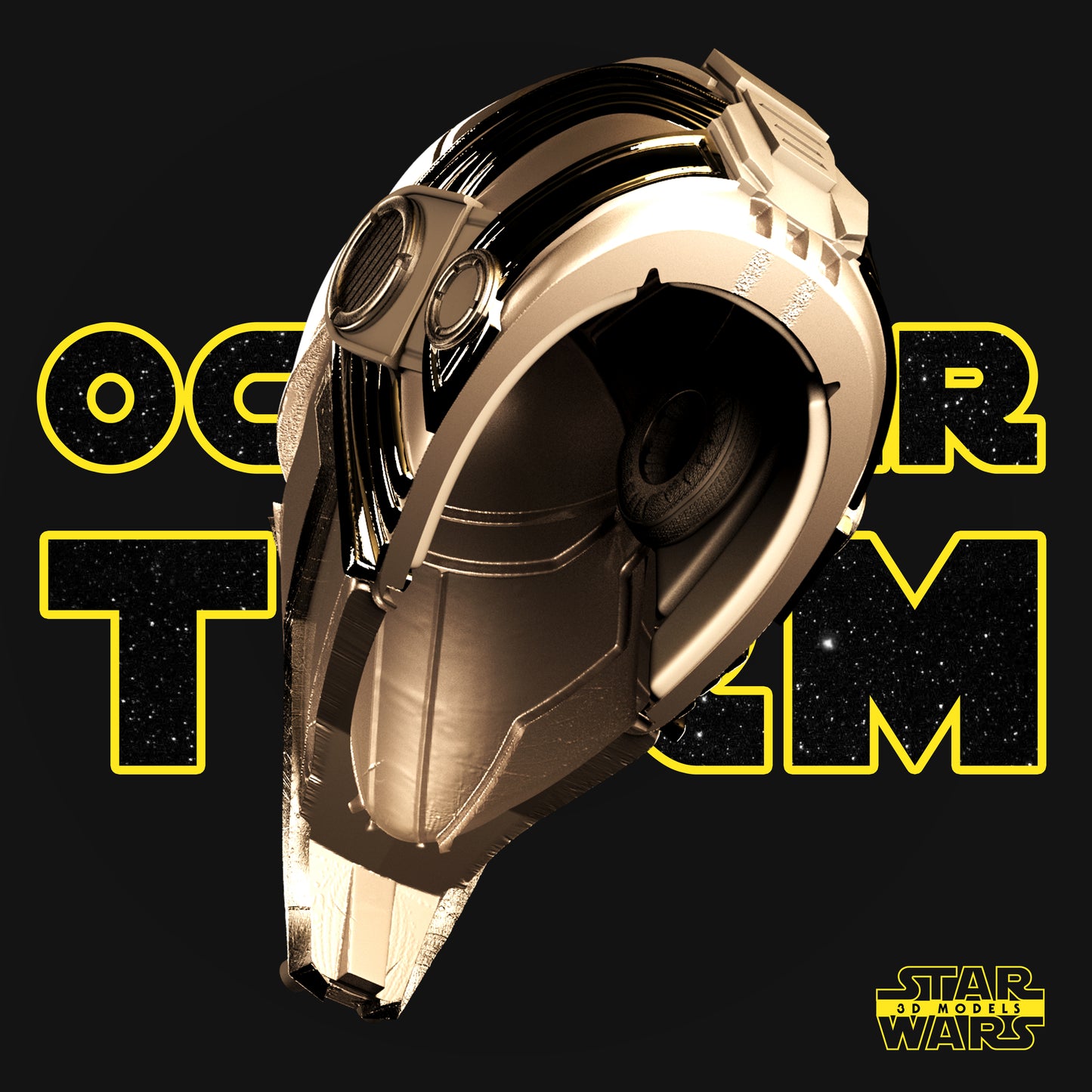 Darth Revan Helmet (Fan Art) - 1:1 or 1:2 Scale (300mm or 150mm) - 3D Printed