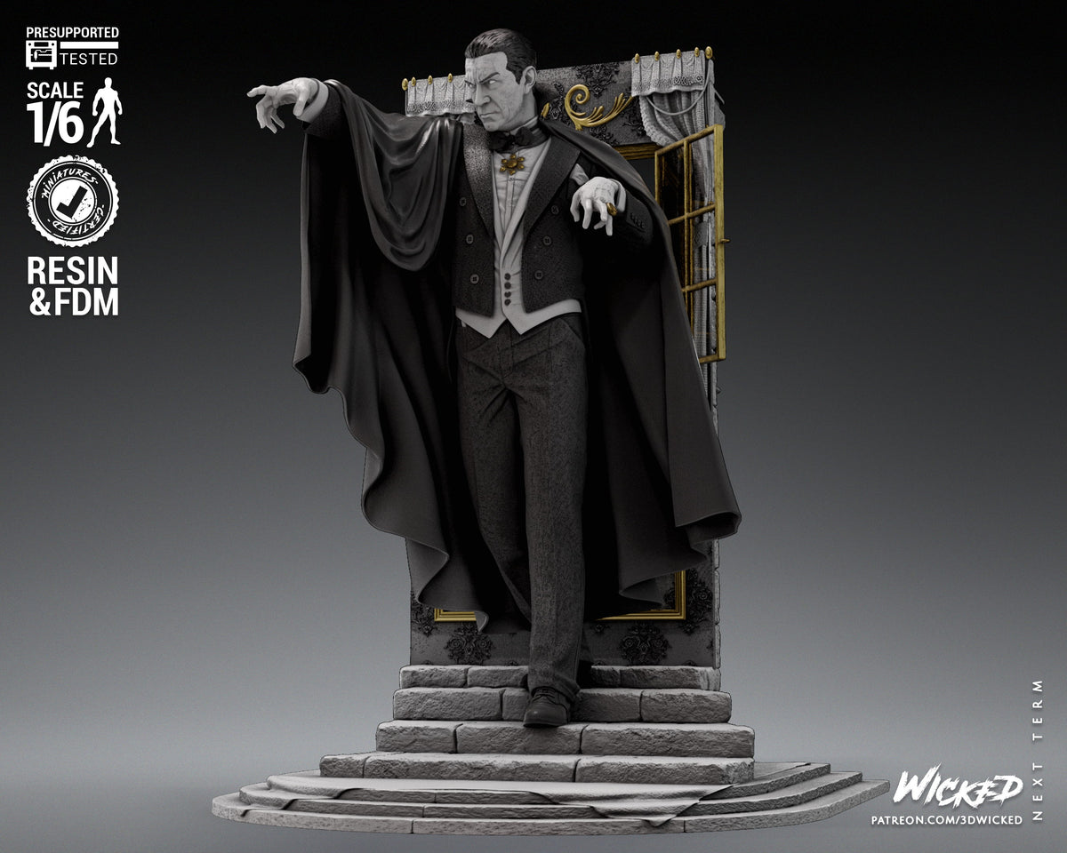 Dracula (Fan Art) Statue - 6 or 12 scale (360mm or 180mm) - 3D Print