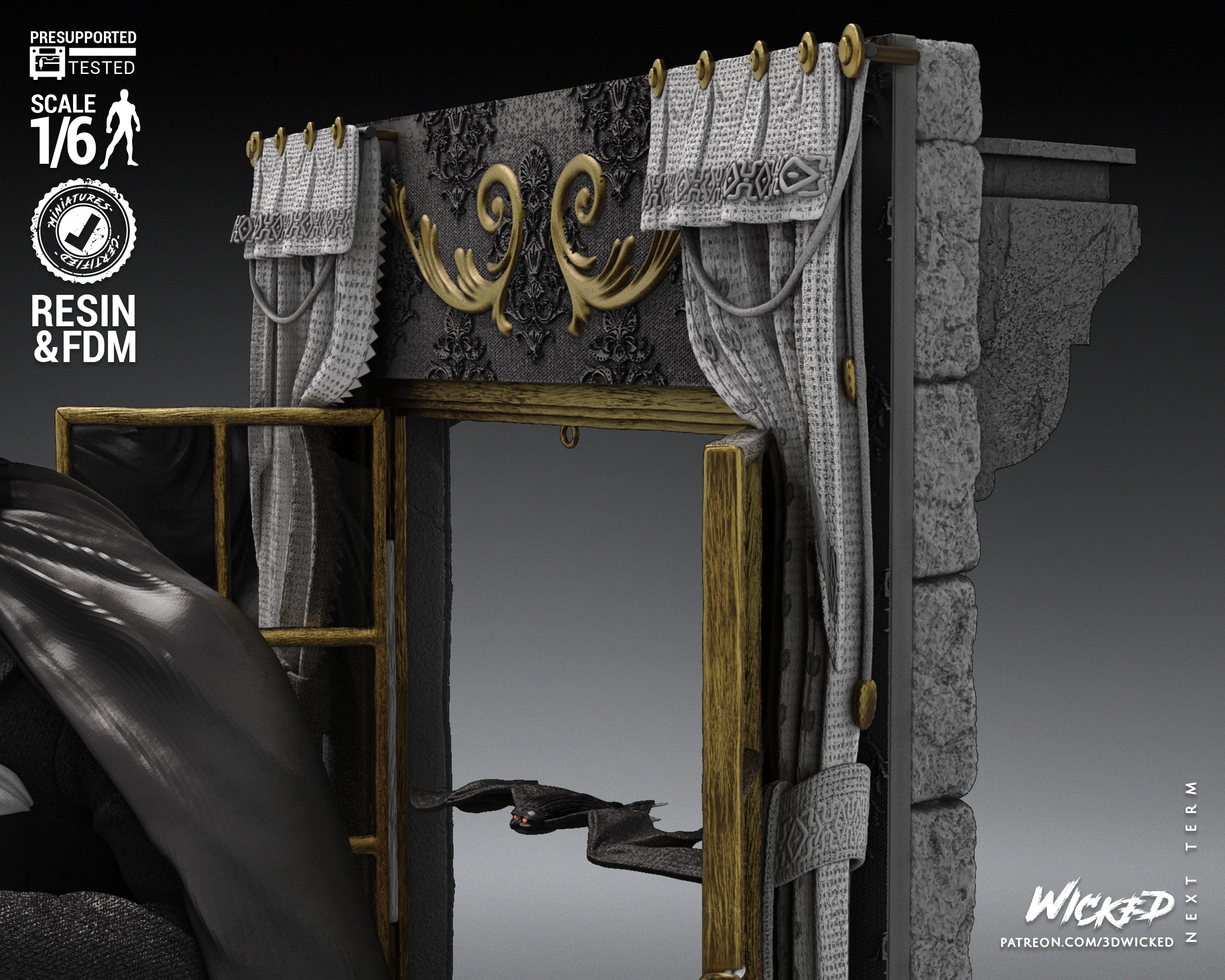 Dracula (Fan Art) Statue - 6 or 12 scale (360mm or 180mm) - 3D Print