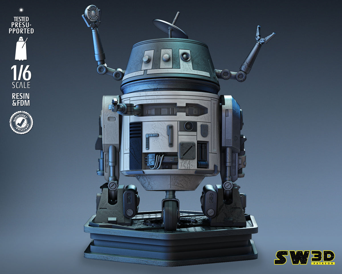 Chopper C1-10P Sculpt (Fan Art) Star Wars - 6 or 12 Scale - 3D Print