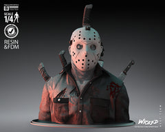 Jason (Fan Art) Bust - 4 or 8 scale (315mm or 158mm) - 3D Print