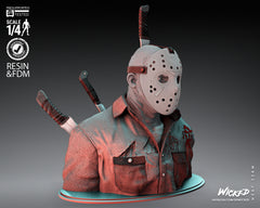 Jason (Fan Art) Bust - 4 or 8 scale (315mm or 158mm) - 3D Print