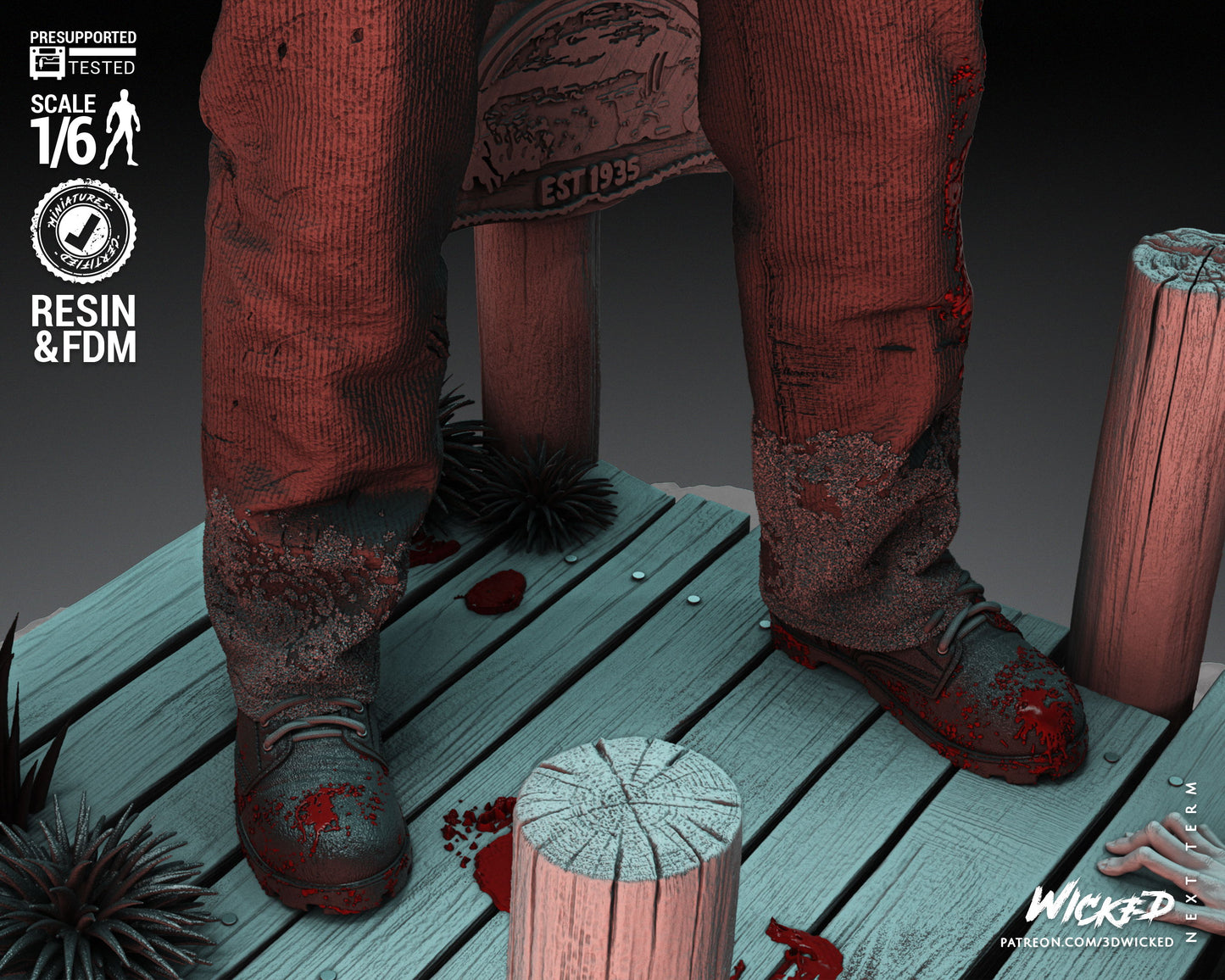 Jason (Fan Art) Sculpture - 6 or 12 scale (440mm or 220mm) - 3D Print